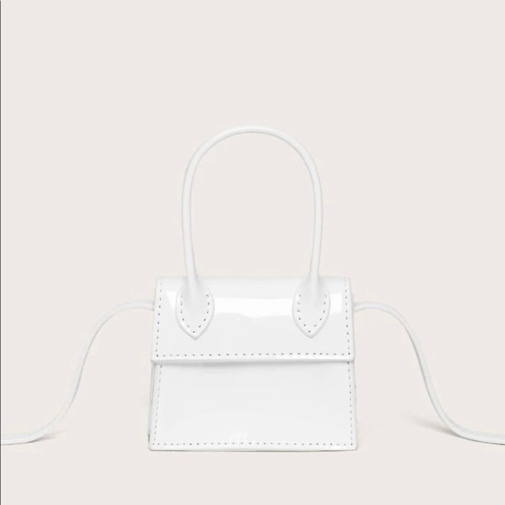Mini white fashion purse